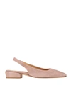 Pomme D'or Woman Ballet Flats Pastel Pink Size 8 Leather