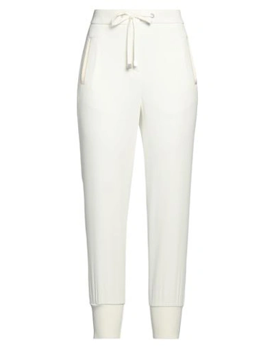 Peserico Woman Pants White Size 6 Polyester, Silk, Elastane, Cotton