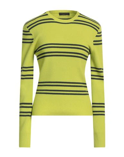 Prada Woman Sweater Acid Green Size 14 Virgin Wool