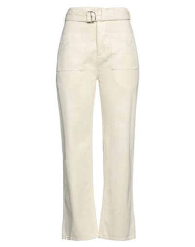 Etro Woman Pants Ivory Size 6 Cotton In White