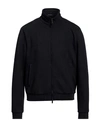 Emporio Armani Official Store Blouson Mit Reissverschluss Aus Schurwollstoff In Blue