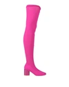 Mm6 Maison Margiela Woman Boot Fuchsia Size 10 Textile Fibers In Pink