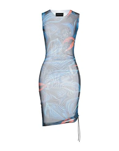 Louisa Ballou Woman Mini Dress Midnight Blue Size M Polyester, Elastane