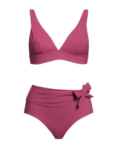 Siyu Woman Bikini Mauve Size 10 Polyamide, Elastane In Purple