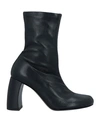 ANN DEMEULEMEESTER ANN DEMEULEMEESTER WOMAN ANKLE BOOTS BLACK SIZE 8 SOFT LEATHER