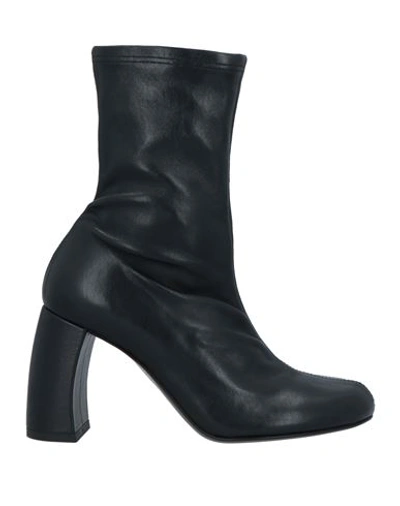 Ann Demeulemeester Woman Ankle Boots Black Size 11 Soft Leather