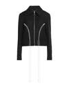 CHLOÉ CHLOÉ WOMAN JACKET BLACK SIZE 8 VIRGIN WOOL, LINEN, SILK