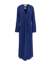 Isabel Marant Woman Midi Dress Bright Blue Size 10 Silk In Blue