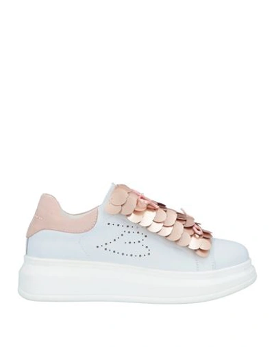 Tosca Blu Woman Sneakers Pastel Pink Size 6 Leather, Textile Fibers