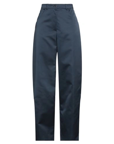 Etro Woman Pants Navy Blue Size 6 Polyester