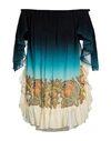 Etro Silk Dress In Green