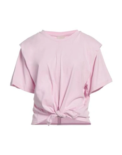 Isabel Marant Woman T-shirt Pink Size L Organic Cotton