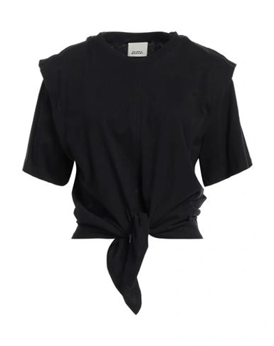 ISABEL MARANT ISABEL MARANT WOMAN T-SHIRT BLACK SIZE M ORGANIC COTTON