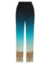 Etro Colour Shaded Crêpe De Chine Palazzo Trousers In Green
