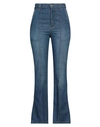 VICTORIA BECKHAM VICTORIA BECKHAM WOMAN JEANS BLUE SIZE 29 COTTON