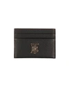 Burberry Woman Document Holder Black Size - Calfskin