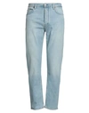Acne Studios Man Jeans Blue Size 30 Cotton, Elastane In Blue