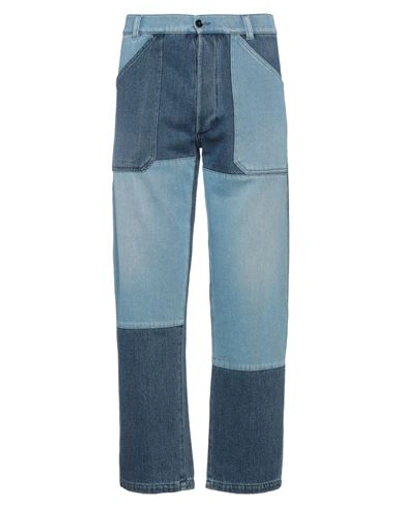 Etro Man Denim Pants Blue Size 34 Cotton