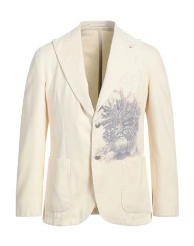 L.b.m 1911 L. B.m. 1911 Man Blazer Beige Size 38 Cotton, Cashmere, Polyester