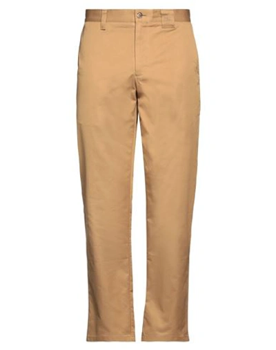 Burberry Man Pants Camel Size 36 Cotton In Beige