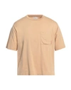 Acne Studios Man T-shirt Sand Size Xs Cotton In Beige