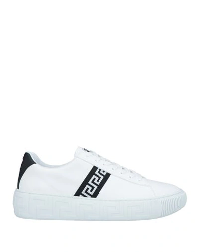 Versace Man Sneakers White Size 11 Calfskin