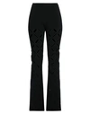 Versace Woman Pants Black Size 6 Viscose, Polyester, Elastane In Black