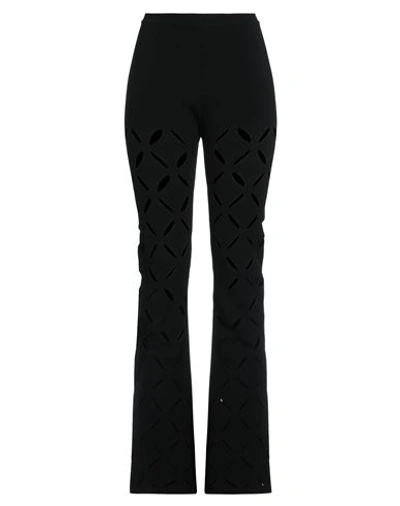 Versace Woman Pants Black Size 6 Viscose, Polyester, Elastane