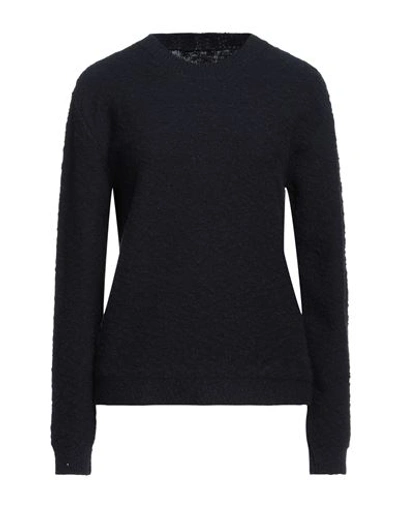 Maison Margiela Woman Sweater Midnight Blue Size S Cotton, Polyamide