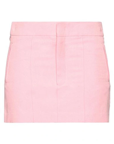 Isabel Marant Woman Mini Skirt Pink Size 8 Viscose, Cotton