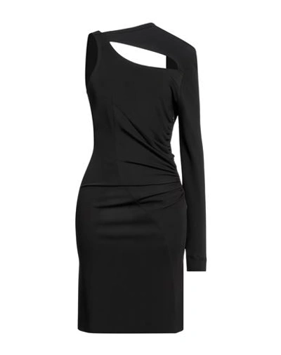 Victoria Beckham Woman Mini Dress Black Size 6 Viscose