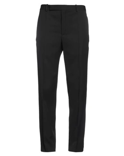 Saint Laurent Man Pants Black Size 38 Wool, Polyester