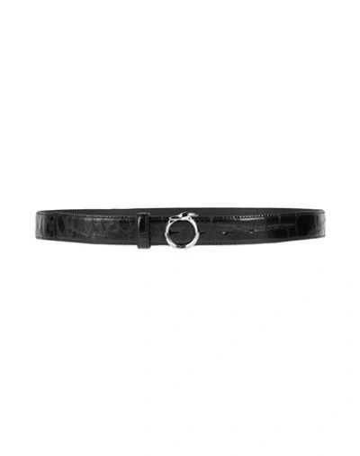 Trussardi Woman Belt Black Size 38 Leather