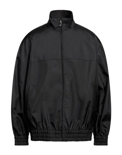 Valentino Garavani Man Jacket Black Size 38 Polyamide
