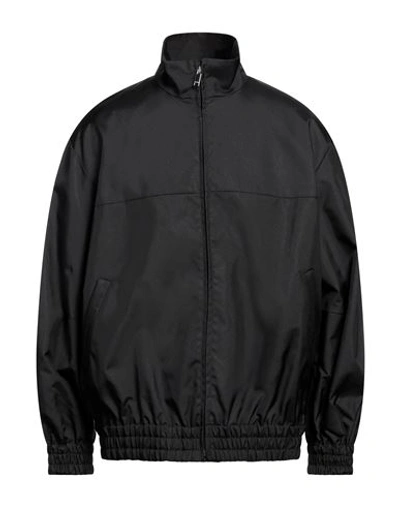 Valentino Garavani Man Jacket Black Size 38 Polyamide In Black