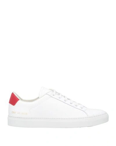Common Projects Man Sneakers White Size 8 Leather