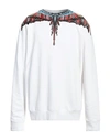 MARCELO BURLON COUNTY OF MILAN MARCELO BURLON MAN SWEATSHIRT WHITE SIZE L ORGANIC COTTON