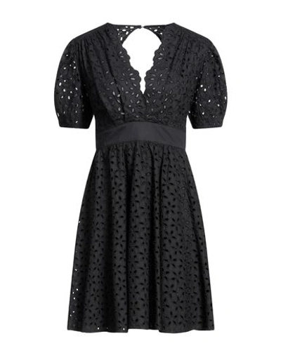 Pinko Woman Mini Dress Black Size 10 Cotton, Polyester