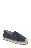 Sam Edelman Women's Kai Espadrille Flat Loafer In Hudson Blue