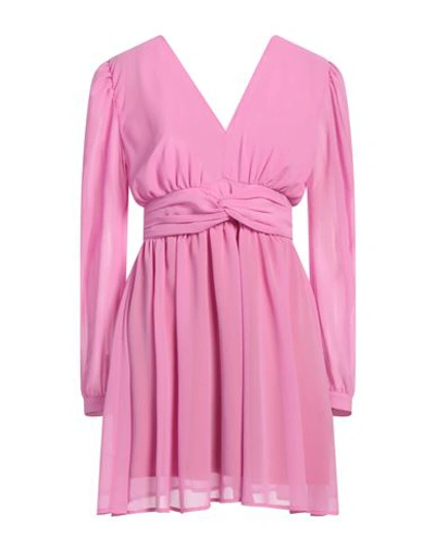 Markup Woman Mini Dress Pink Size Xl Polyester