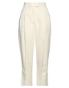 Brunello Cucinelli Woman Pants Ivory Size 6 Viscose, Linen, Brass In White