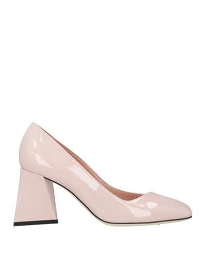 Pollini Woman Pumps Blush Size 11 Leather In Pink