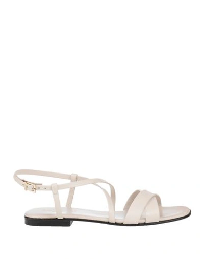 Baldinini Woman Sandals Off White Size 9 Leather