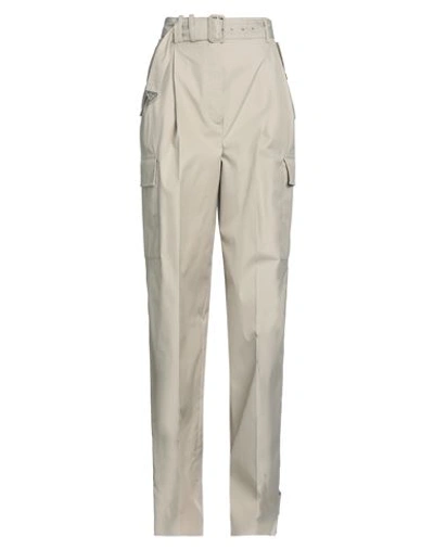 Prada Woman Pants Beige Size 6 Cotton, Polyester