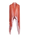 Masnada Woman Cardigan Rust Size 8 Paper, Silk In Red