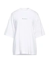Marni White Cotton Knit T-shirts And Polos In White