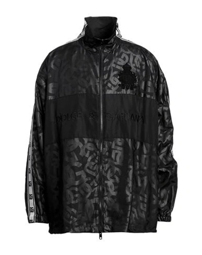 Dolce & Gabbana Polyester Men's Jacket In Black