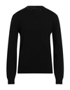 Valentino Garavani Man Sweater Black Size Xl Cashmere In Black
