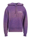 Amiri Man Sweater Purple Size L Cotton, Polyamide, Alpaca Wool, Polyester