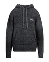 Amiri Man Sweater Charcoal Size L Cotton, Polyamide, Alpaca Wool, Polyester In Grey